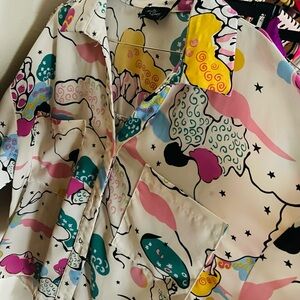 Colorful Abstract Print Shirt